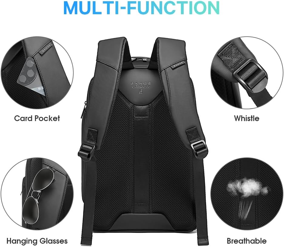 Anti Theft 15.6 Laptop Backpack with USB3.0 Fast Charging Port for Travel, Hiking & Everyday use