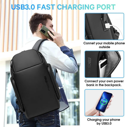 Anti Theft 15.6 Laptop Backpack with USB3.0 Fast Charging Port for Travel, Hiking & Everyday use